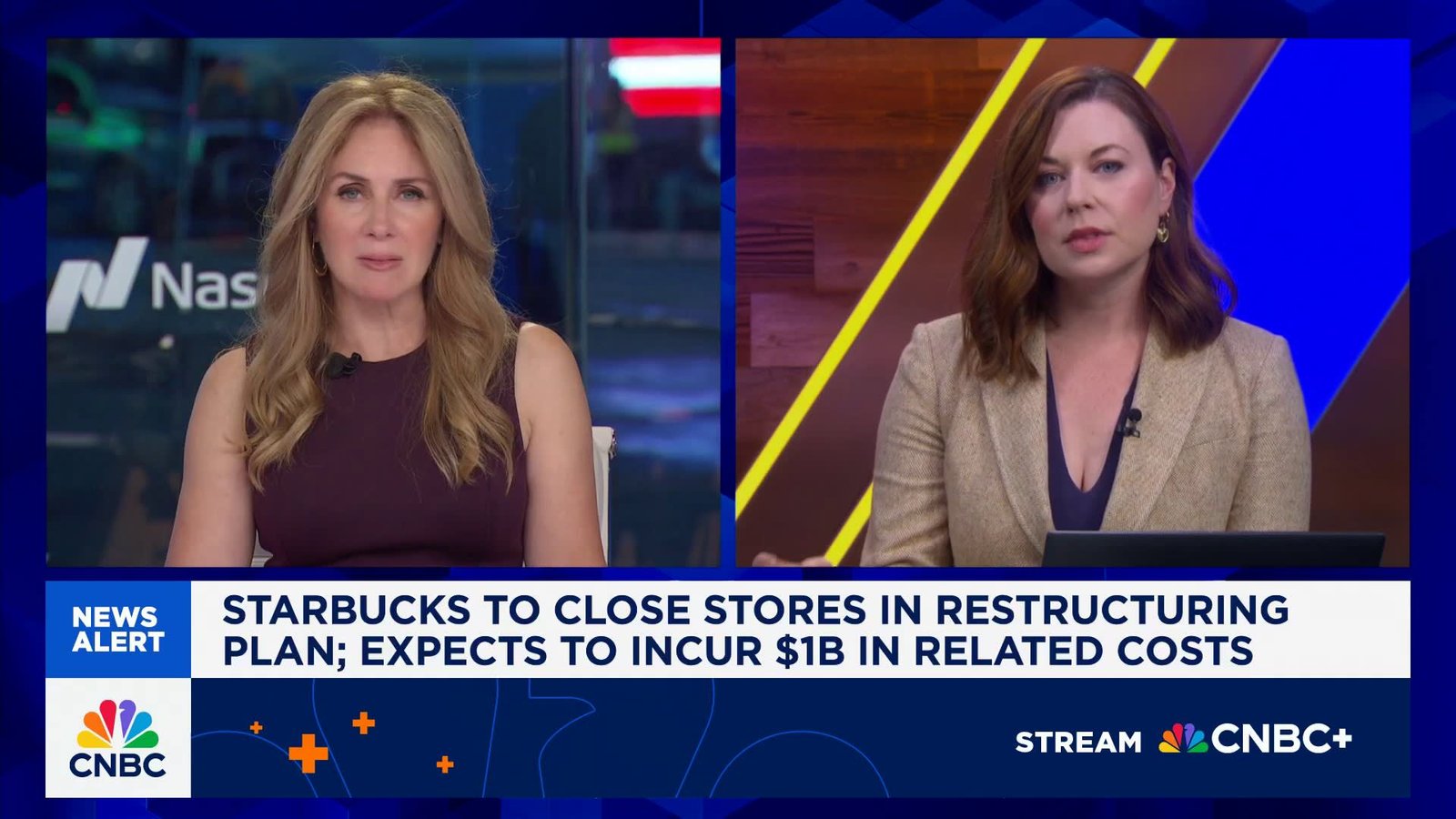 starbucks to close stores in restructuring plan; expects to incur $1B in related costs