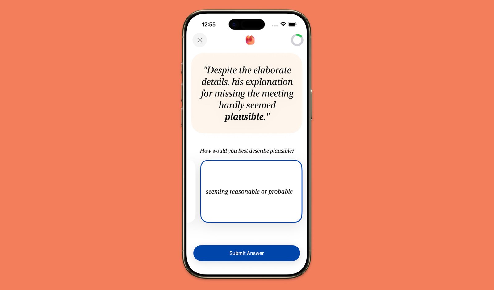 LexiMap example sentence feature for vocabulary building