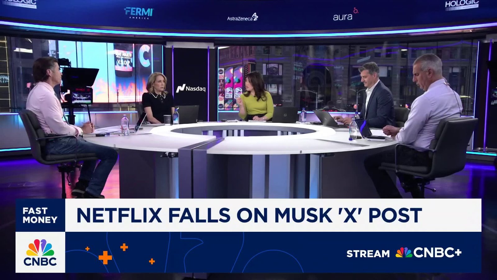Market traders discuss impact on Netflix shares following Elon Musk's cancellation call