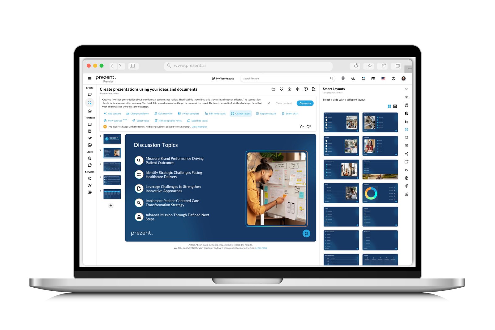 Presentation engineer working with enterprise team