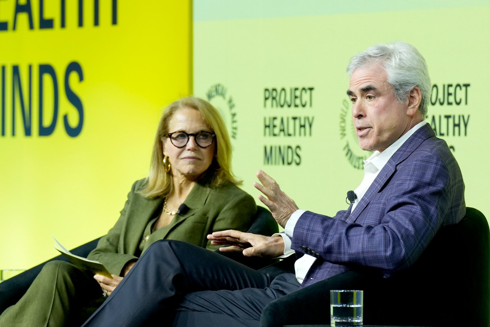 Katie Couric moderates mental health panel