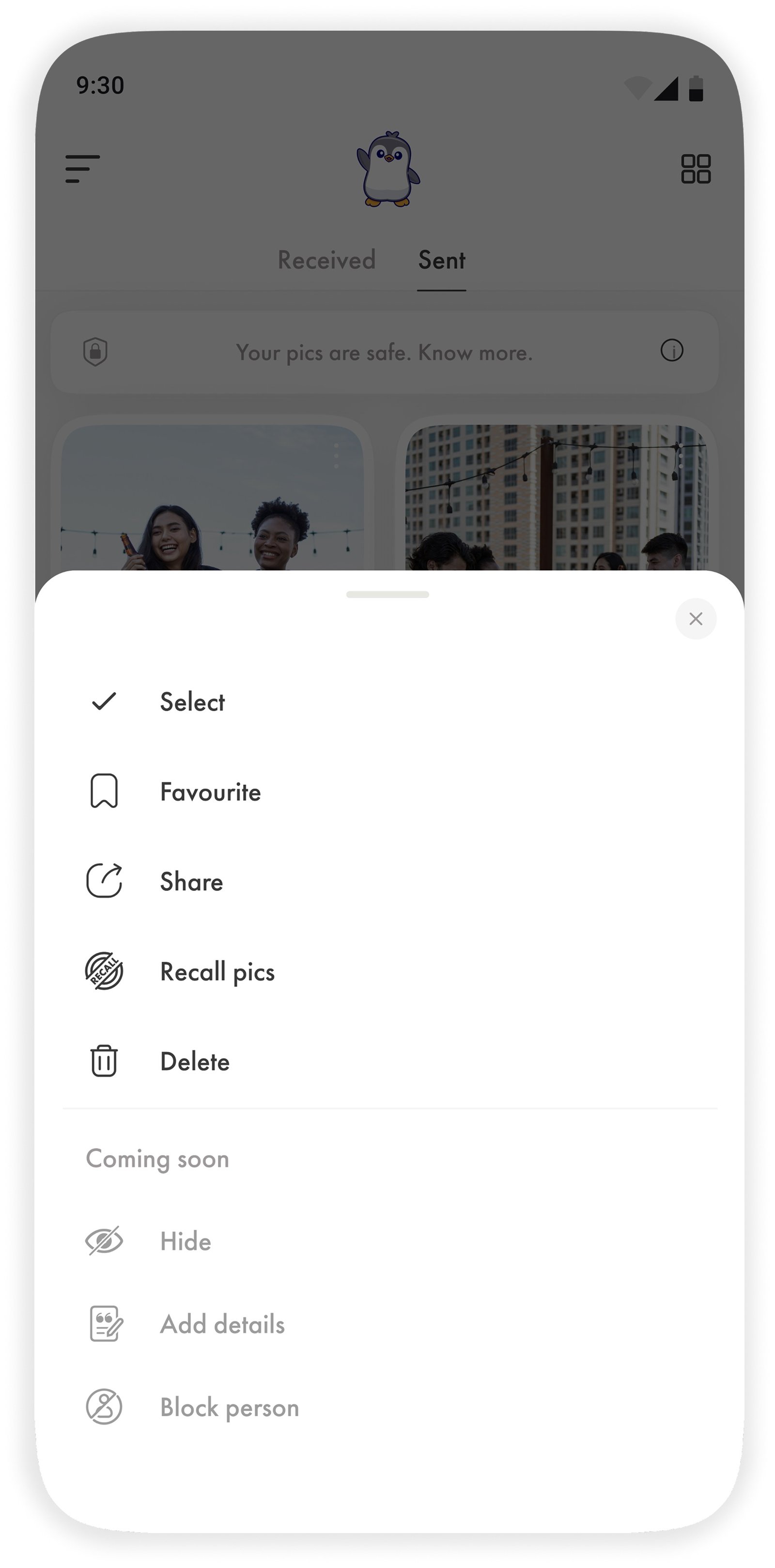 PicSee photo management features
