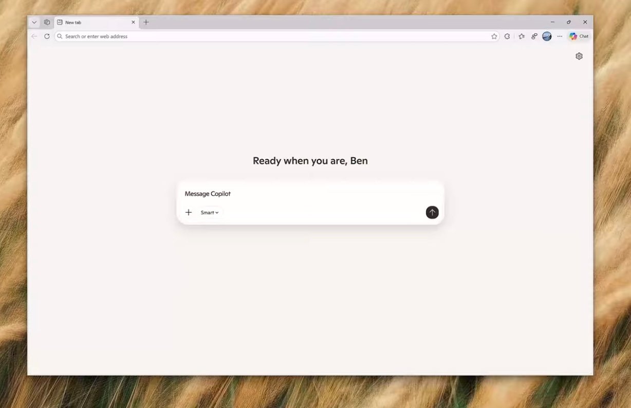 Screenshot from Microsoft's Copilot for Edge demonstration