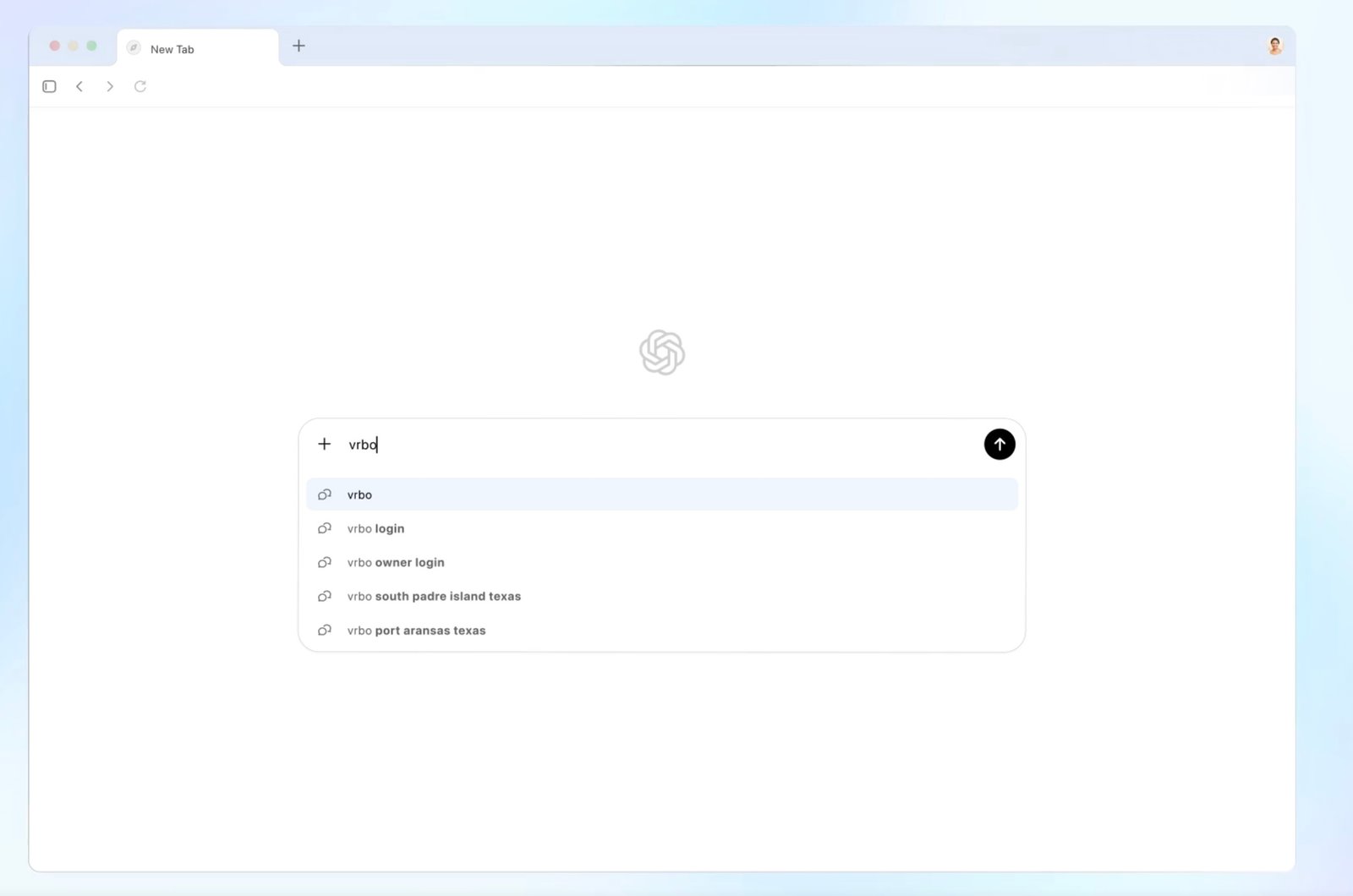 Screenshot from OpenAI's Atlas browser demo