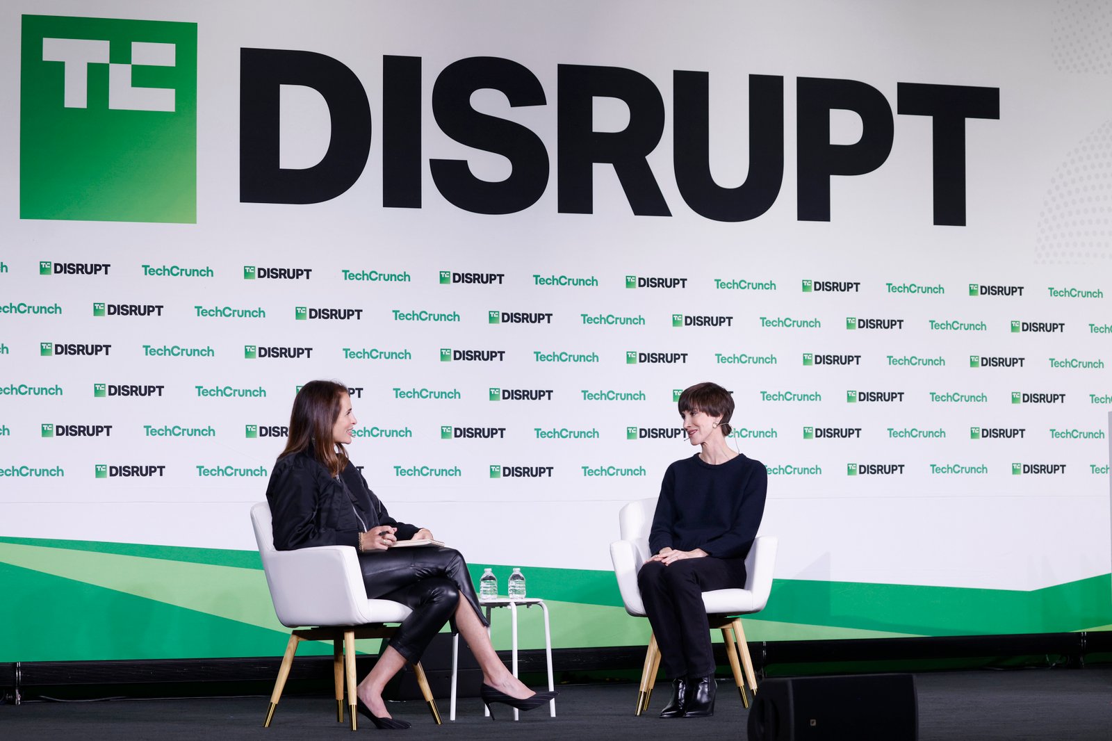 brynn Putnam presenting Board at TechCrunch Disrupt