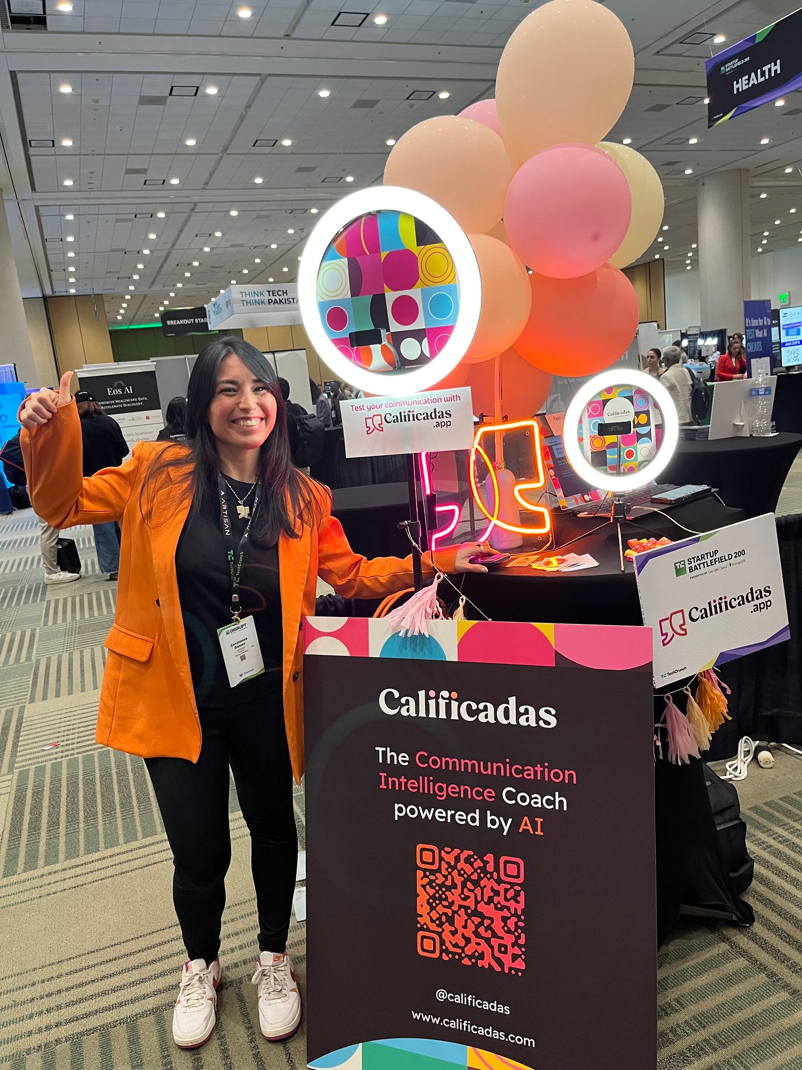 ConversAI interactive booth at TechCrunch Disrupt
