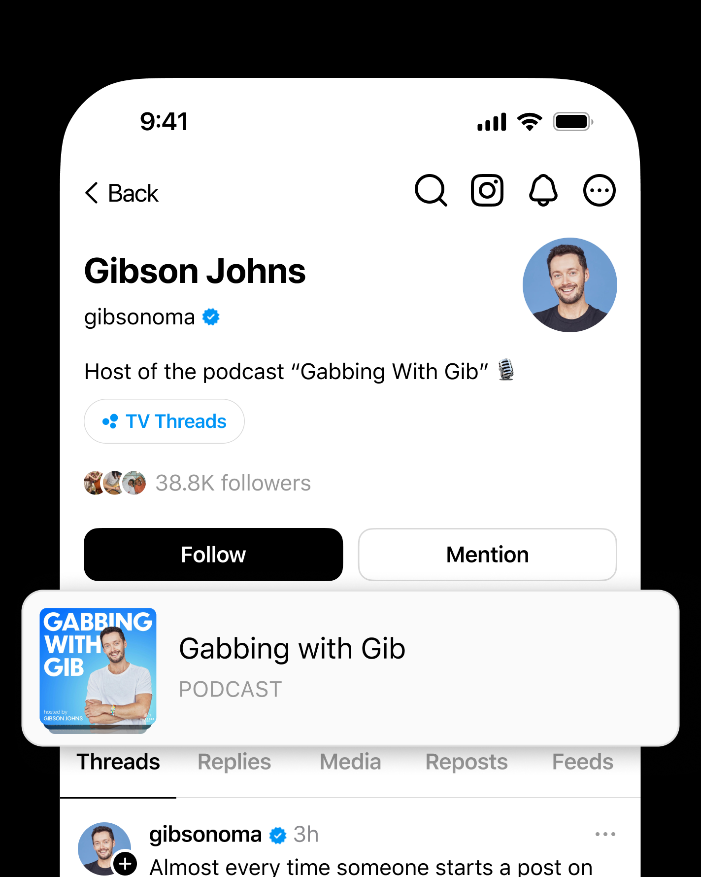 Podcast discussion threads example