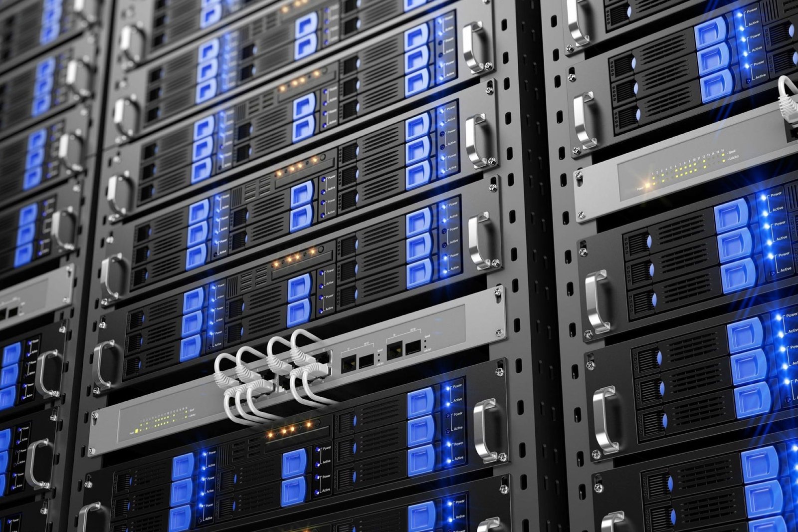 Cybersecurity concept showing network defense