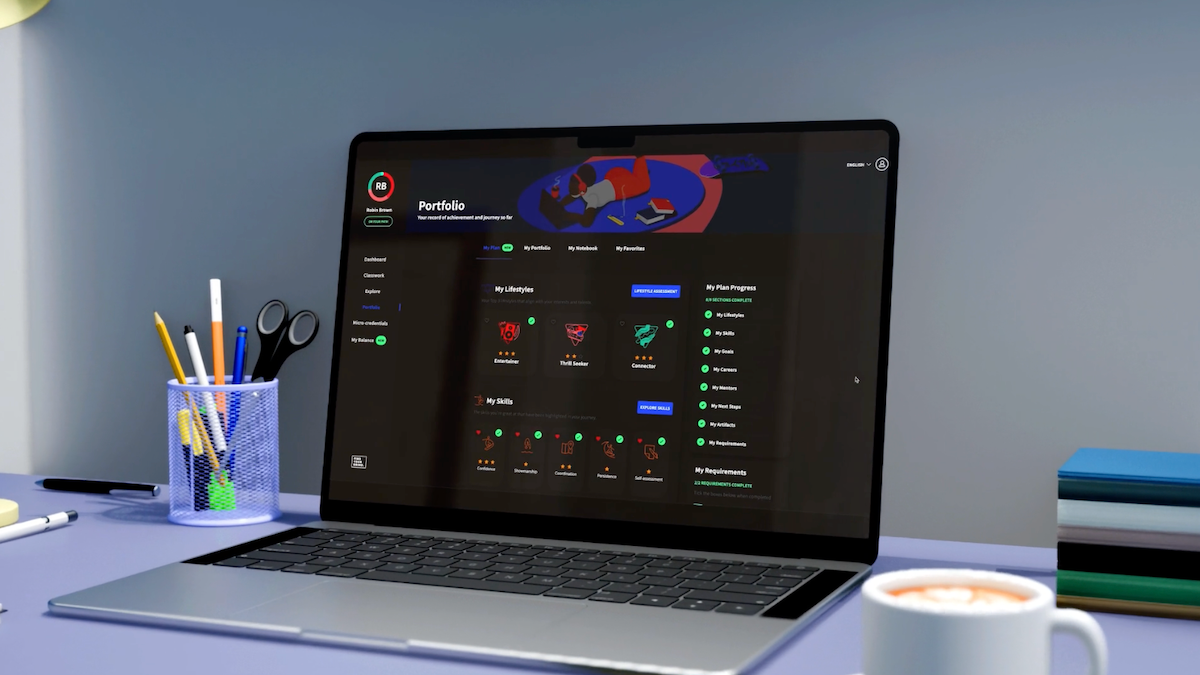 Mentors supporting youth engagement on Find Your Grind