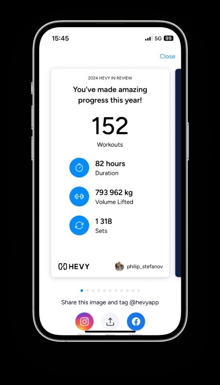 Hevy Workout App Summary