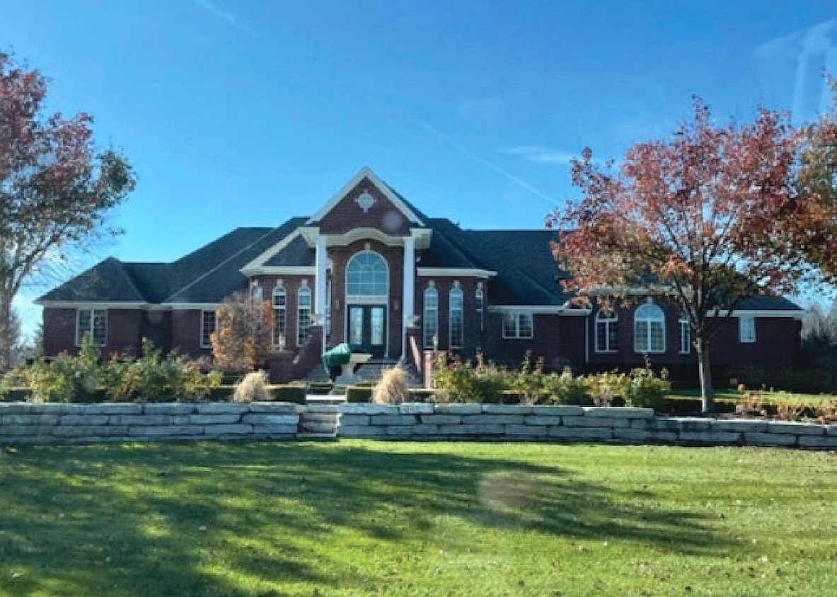 Surveillance photo showing Bryan Fleming's Michigan home