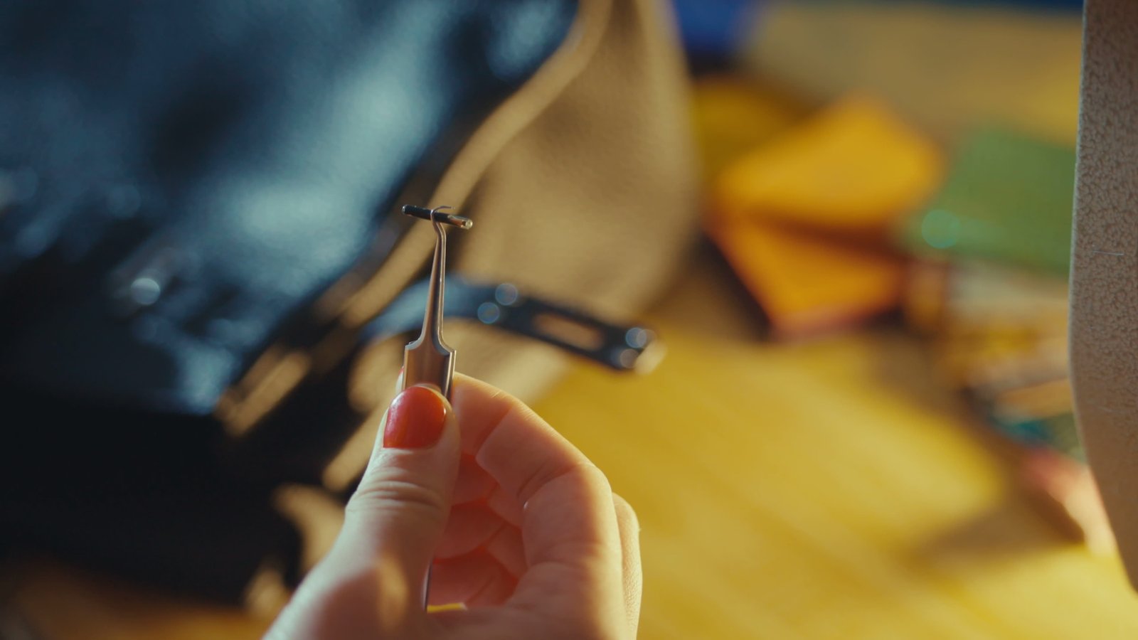 Microchip embedded within luxury product for secure authentication