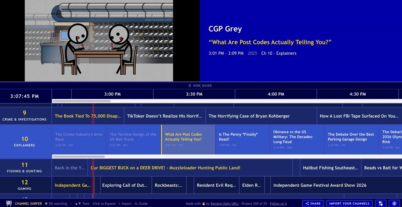 viewing interface showing real-time viewer count