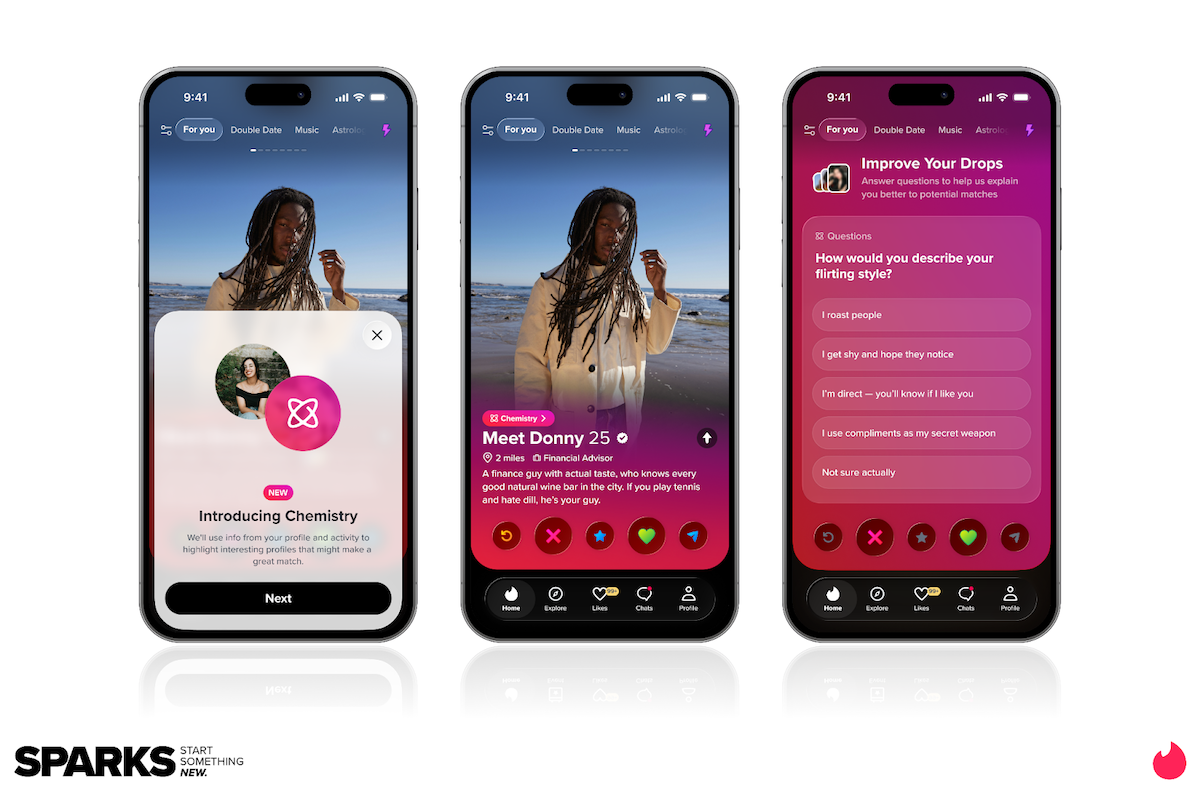 Tinder Chemistry AI Feature Screen
