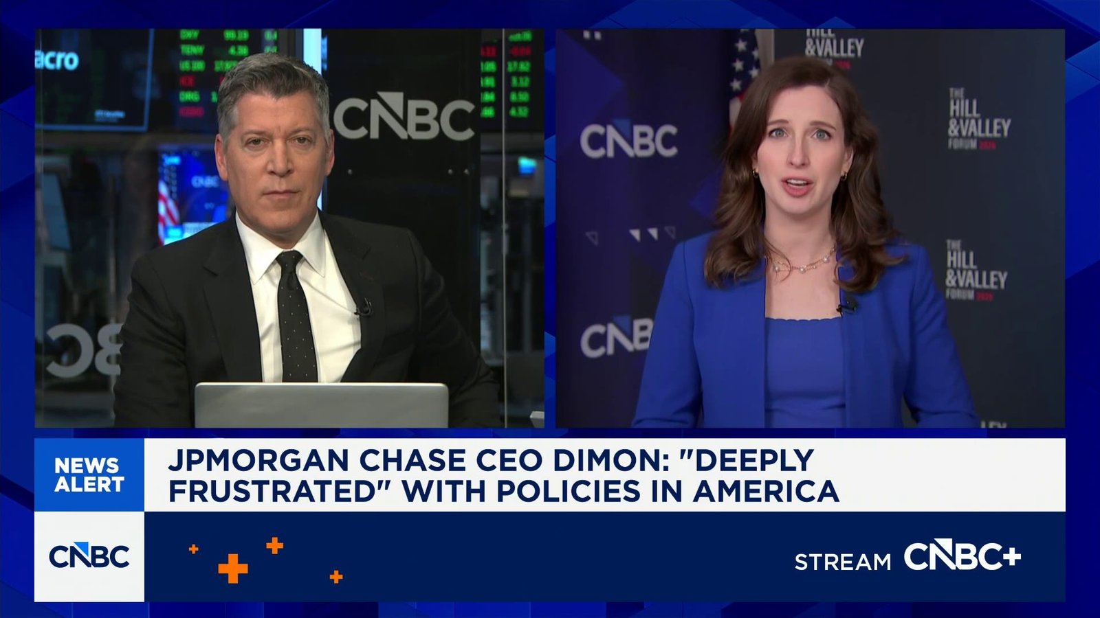 JPMorgan Chase CEO Jamie Dimon discussing U.S policy frustrations