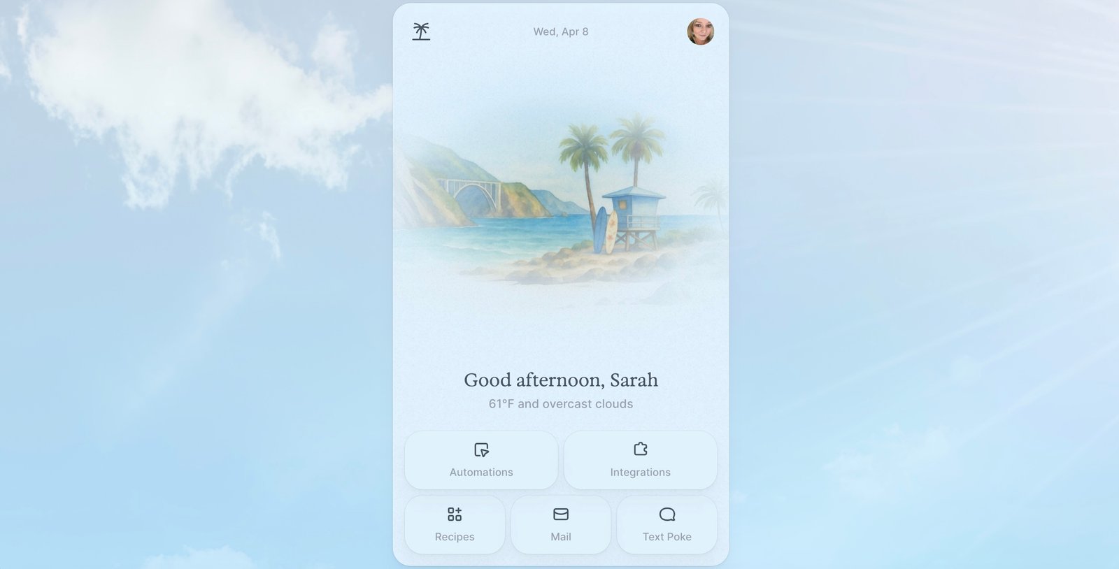 Poke AI assistant interface