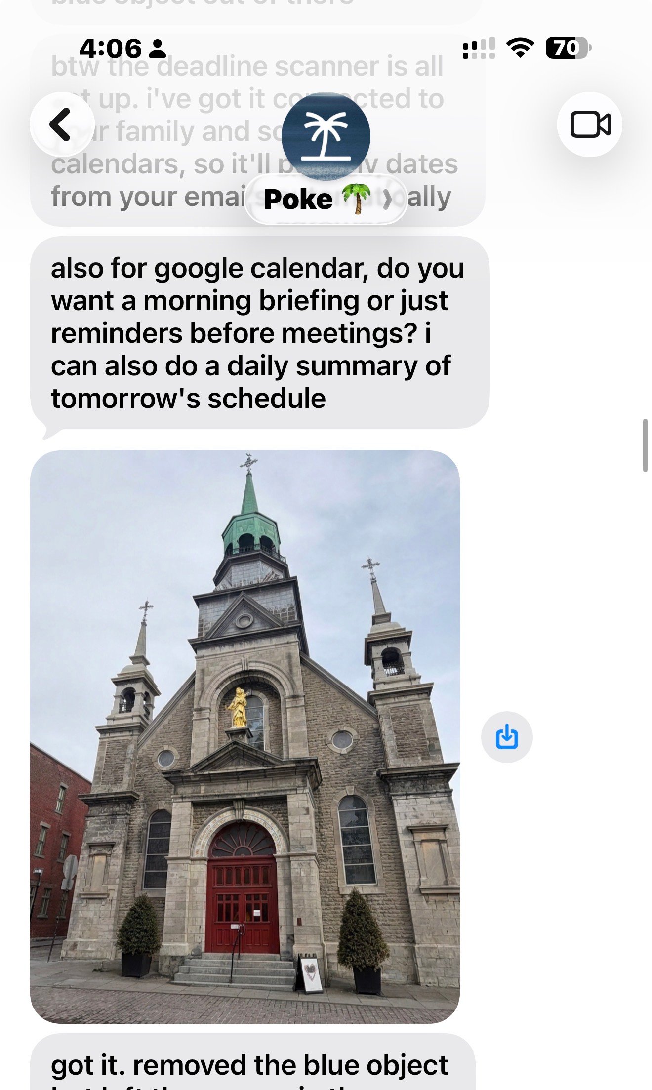 Pricing screen inside poke app