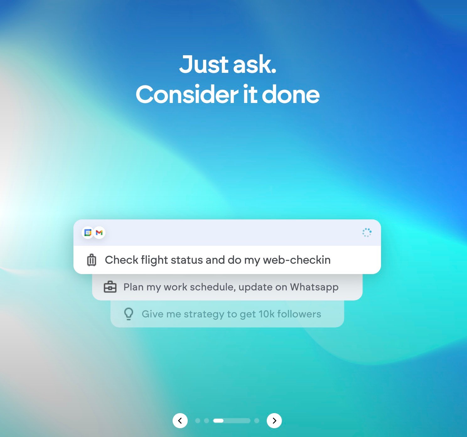 Screenshot of Wingman interface