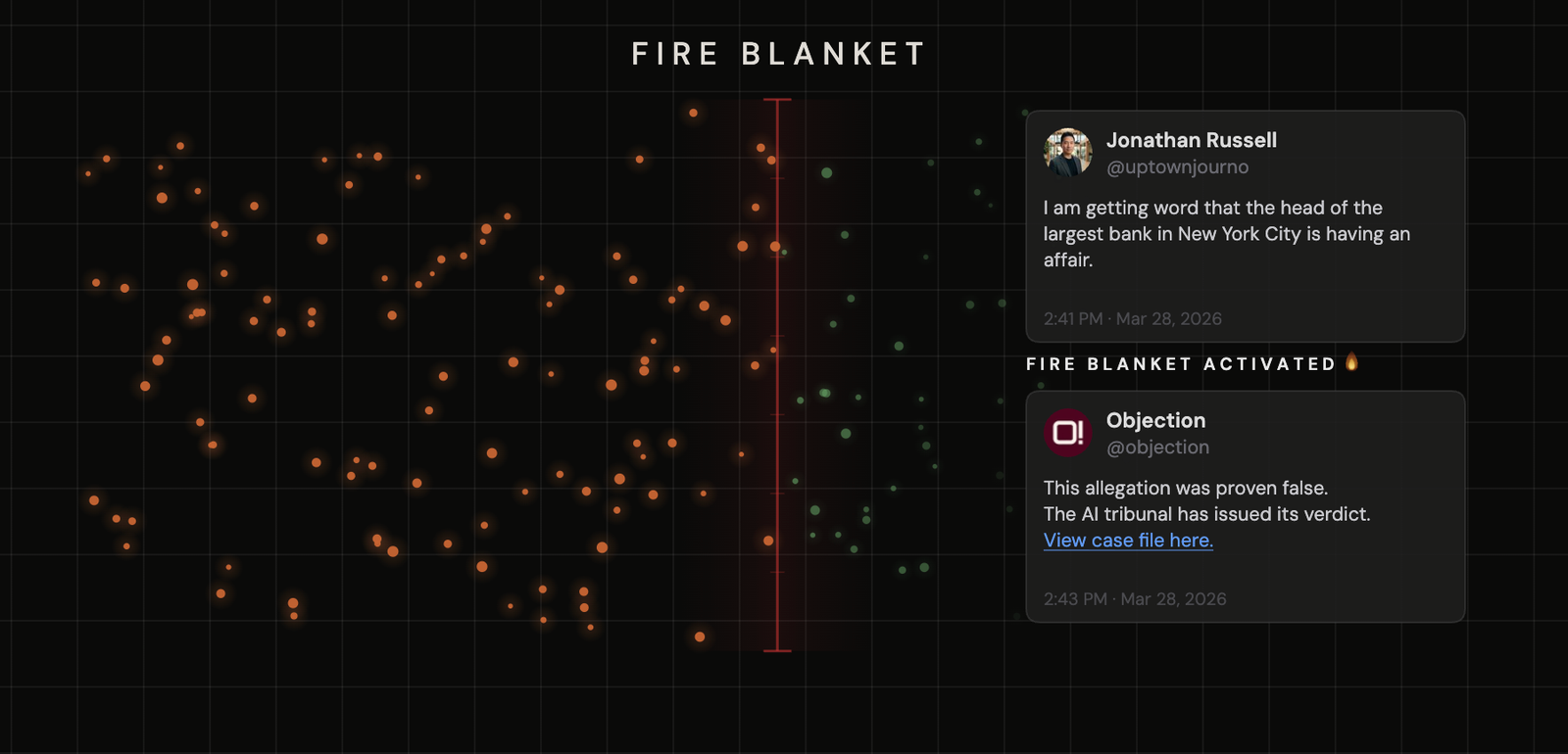 Objection Fire Blanket feature