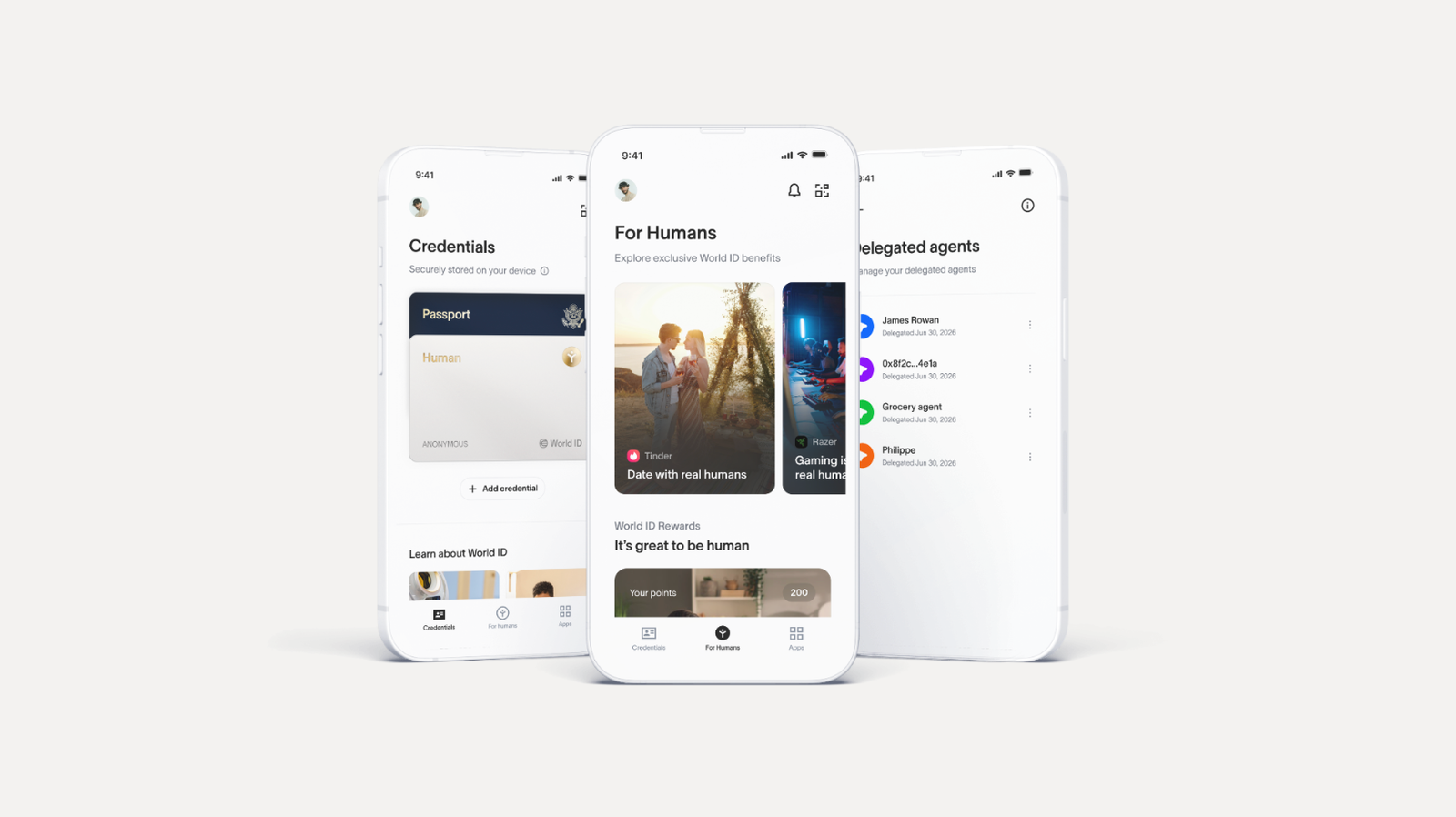 User undergoing eye scan by Orb