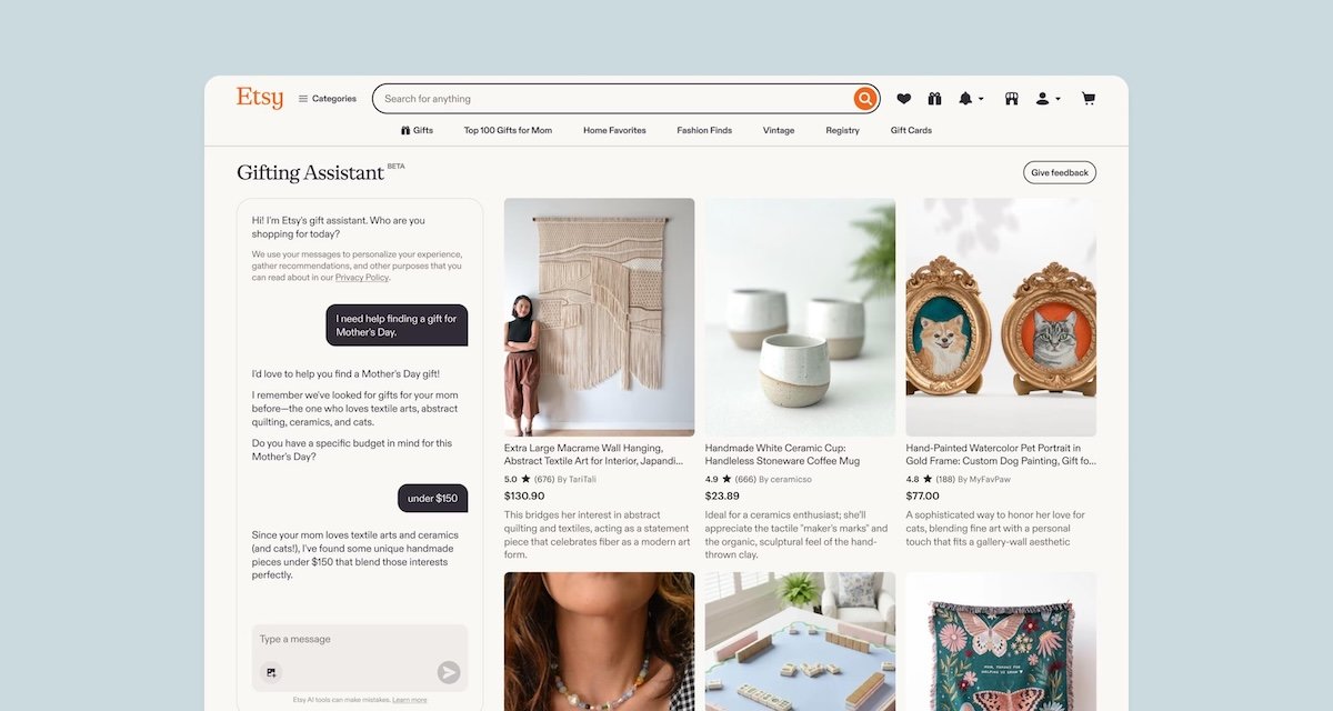 Etsy's innovative AI-powered shopping experience