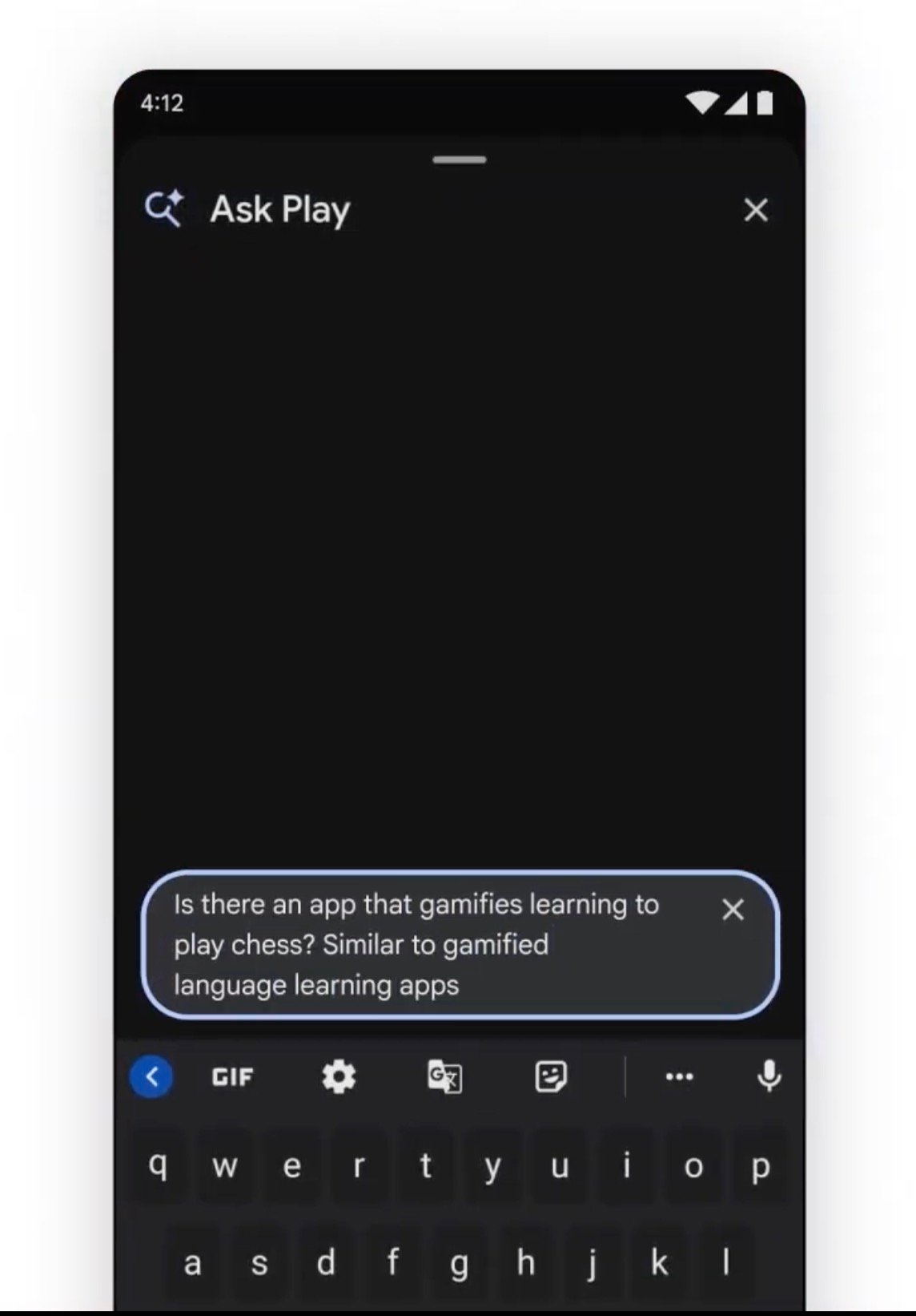 Google's Ask play conversational interface