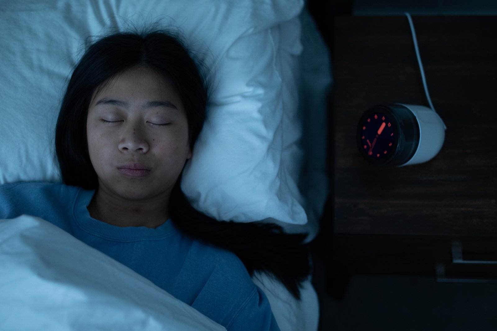 Dreamie Alarm Clock in use
