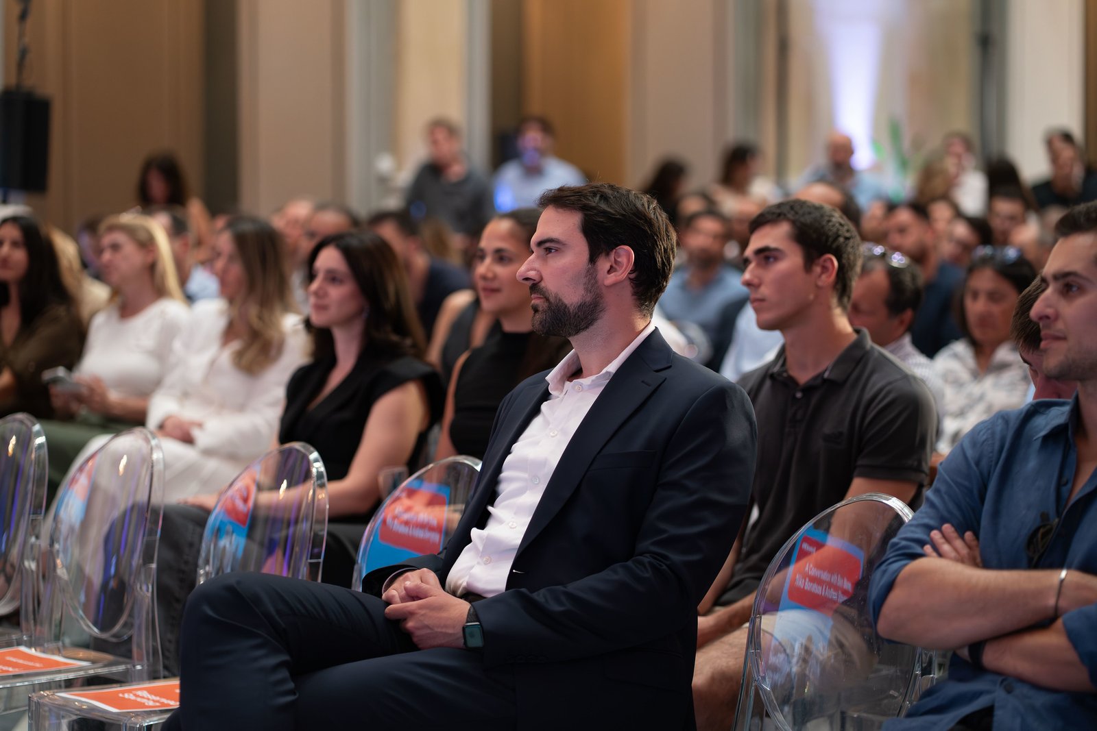 panel discussion at StrictlyVC event Athens