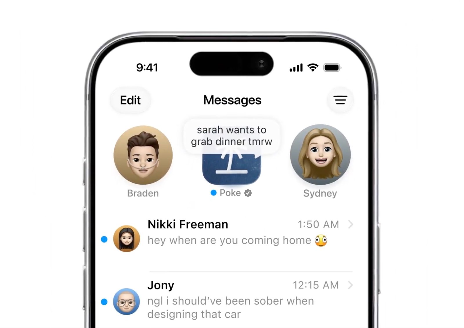 Poke AI Agent Interface on iMessage