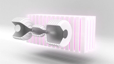 Fusion process involving Deuterium and Helium-3 compressed through magnets