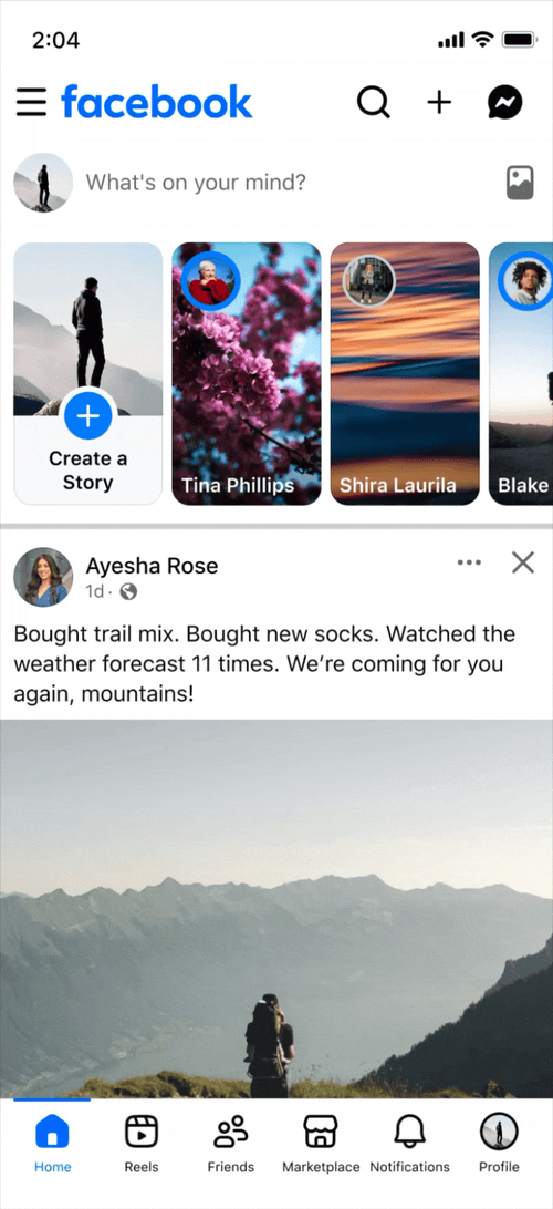 Facebook's new virtual wardrobe feature