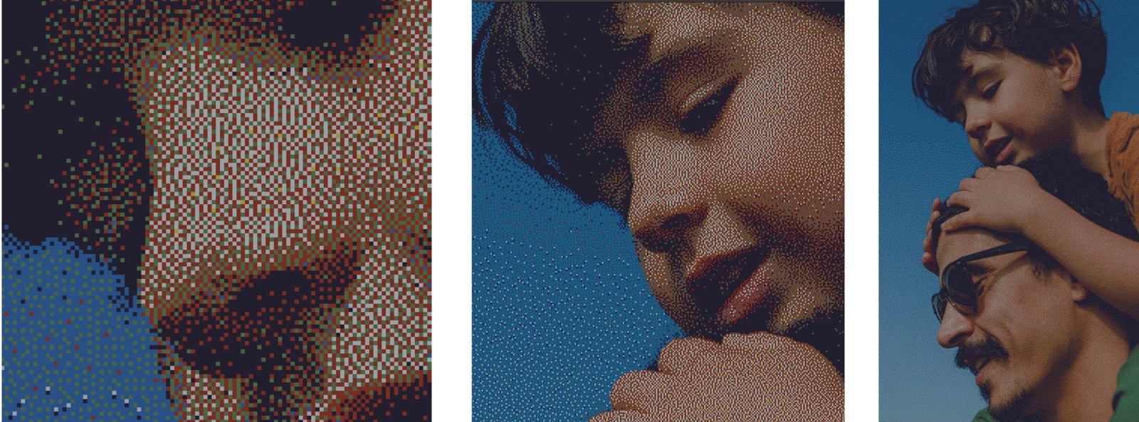 Aura's dithering algorithm illustration