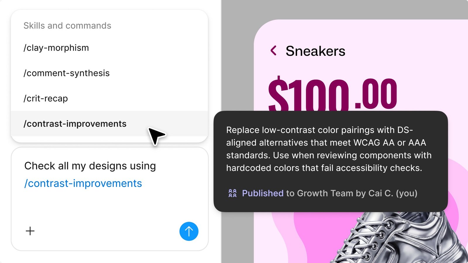 Animation editor interface in Figma