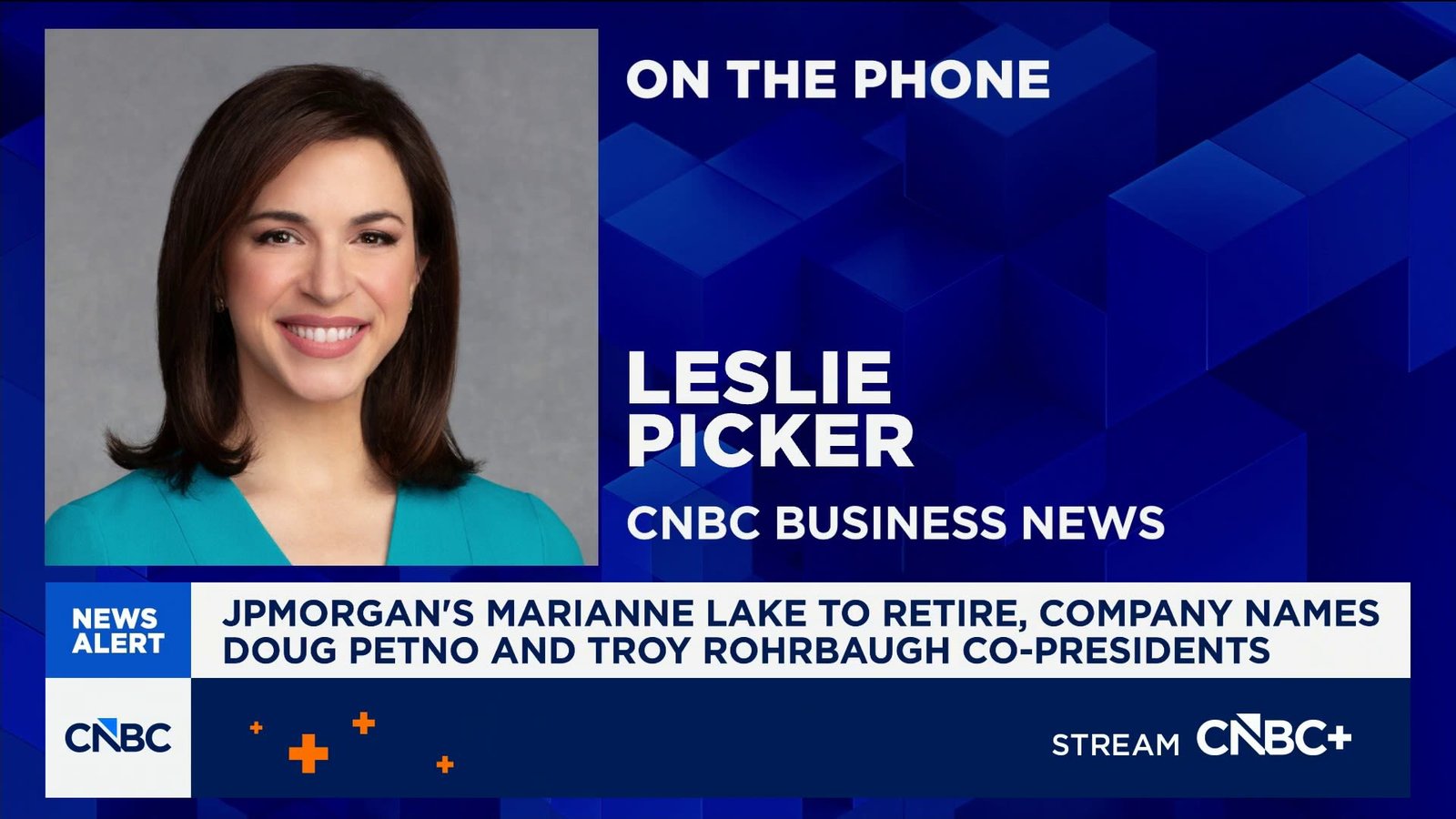 JPMorgan names Doug Petno and Troy Rohrbaugh co-presidents as longtime exec Marianne Lake exits